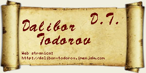 Dalibor Todorov vizit kartica